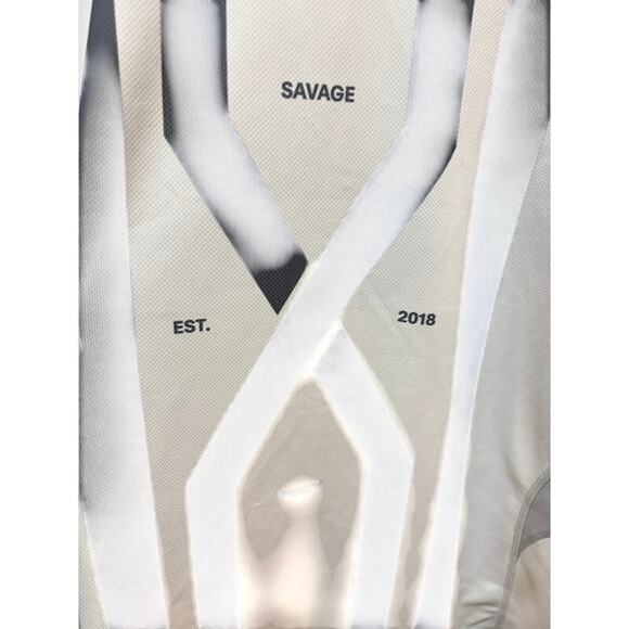 Savage X Fenty League Short-Sleeved Jersey in Angel White and Silver size XXXL - Picture 3 of 7